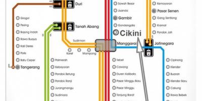 Harta e Xhakartë stacioni i trenit