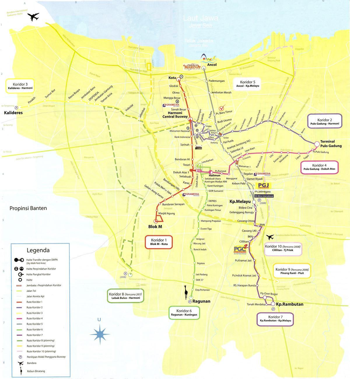 harta e hartës ancol Xhakartë