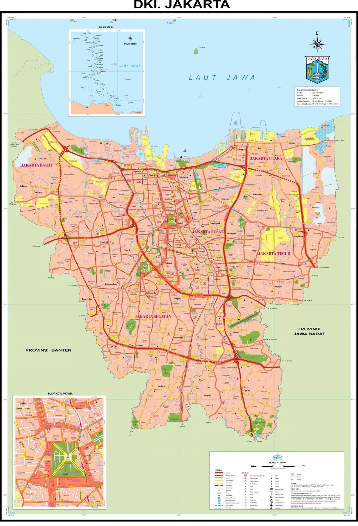 qendrore Xhakartë hartë