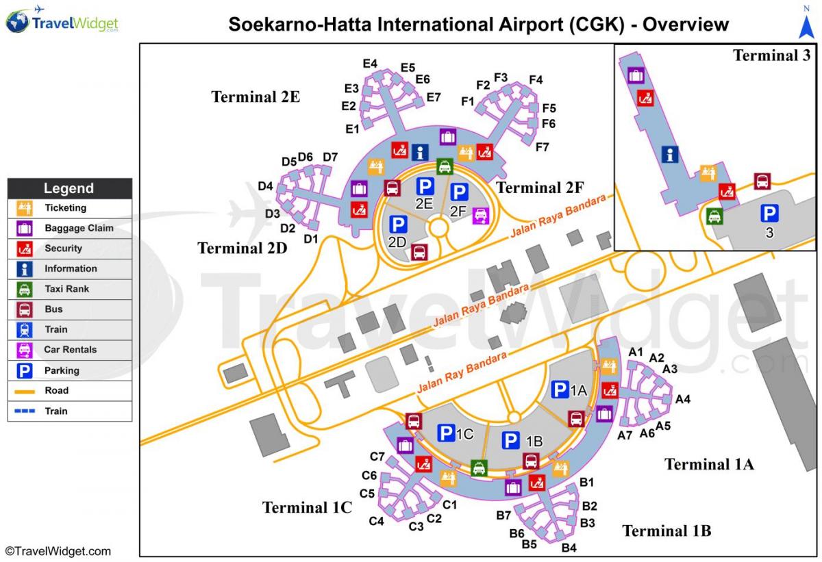 soekarno hatta airport terminal hartë