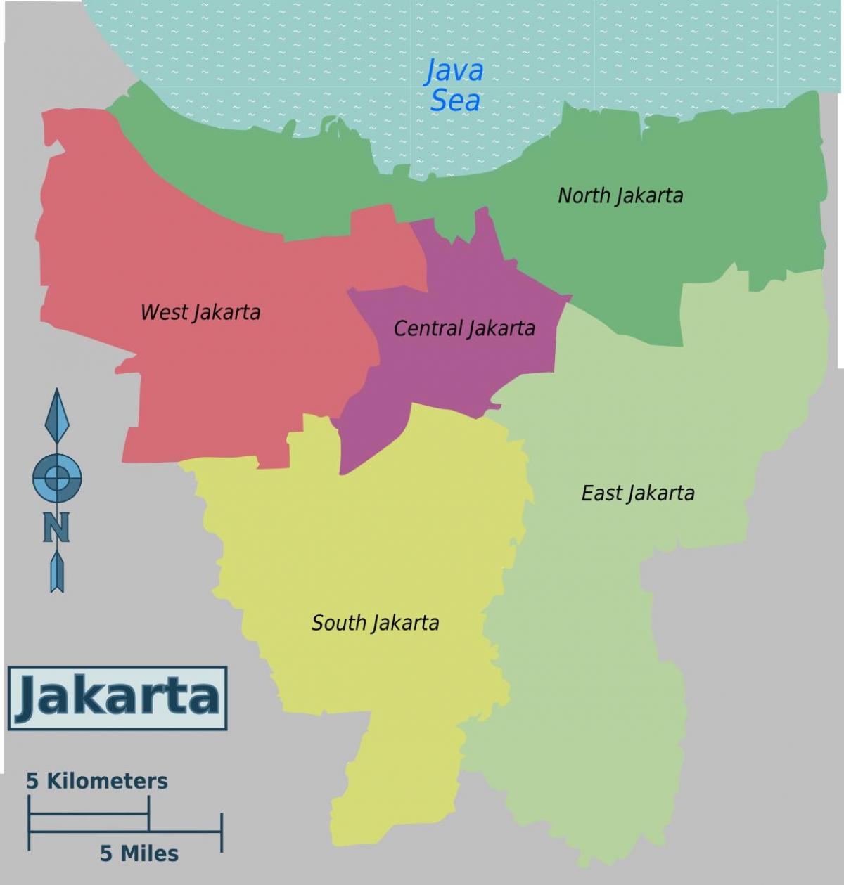kryeqyteti i indonezi hartë