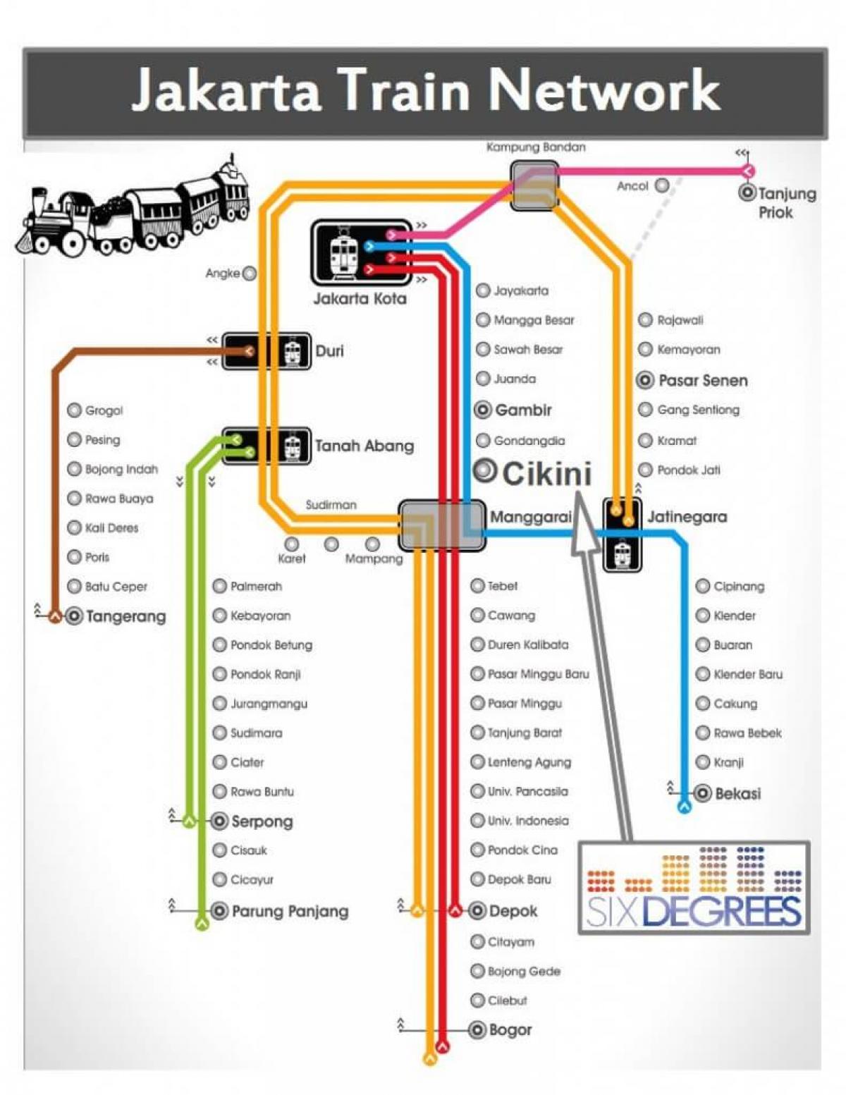 harta e Xhakartë stacioni i trenit